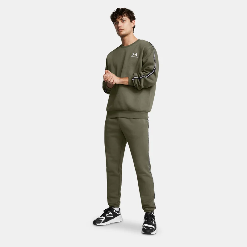 Under Armour olive Men's Fleece Taping Joggers for Men | Best Price UAE